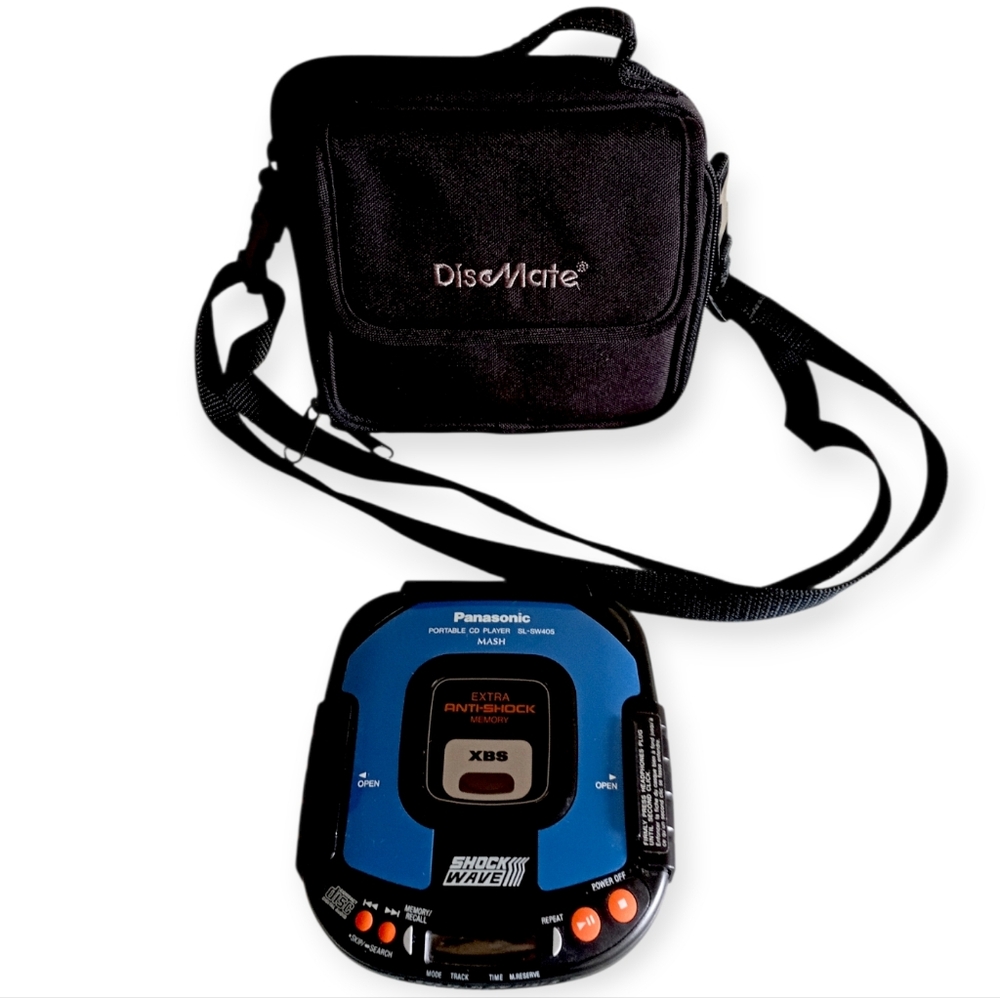 Panasonic Portable CD Player SL-SW405 with Black Case, Tested & Working!